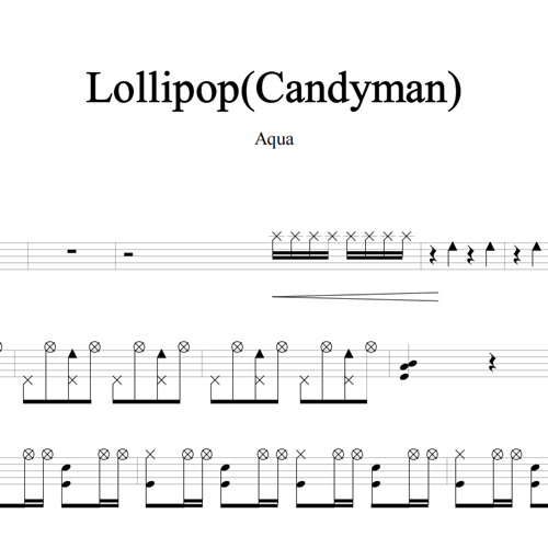 鼓谱*Aqua_Lollipop(Candyman).asp