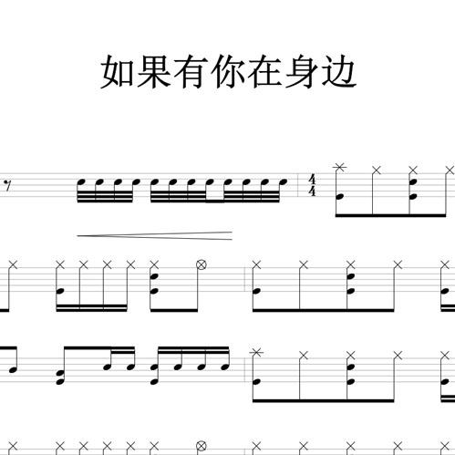 鼓谱*如果有你在身边.asp