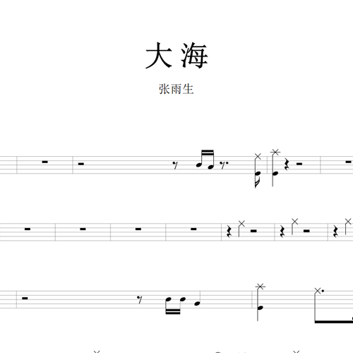 鼓谱*张雨生_大海.asp